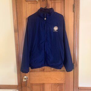 Ryder Cup Valderrama VTG PGA Travel Jacket Navy Blue Size Large